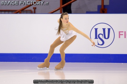 2013-03-03 Milano - World Junior Figure Skating Championships 0094 Sara Casella ITA